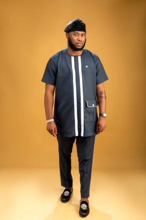 Centred Striped Logo Tunic